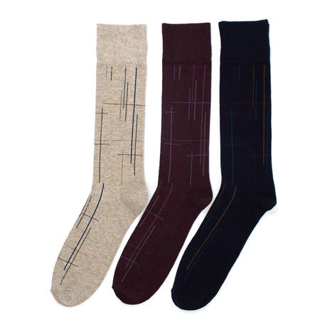 Florsheim Limited // Chicago Dress Sock // Pack of 3