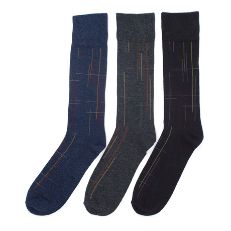 Florsheim Limited // Tokyo Dress Sock // Pack of 3