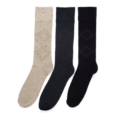 Florsheim Limited // Houston Dress Sock // Pack of 3
