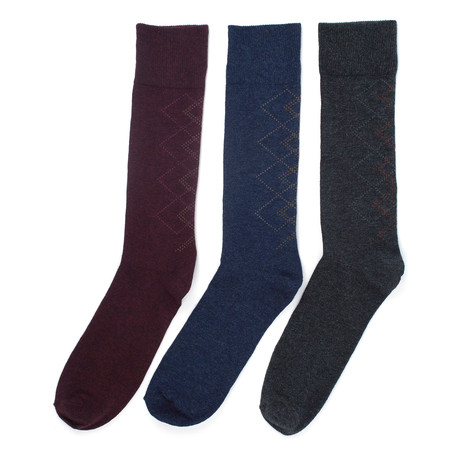 Florsheim Limited // San Francisco Dress Sock // Pack of 3