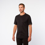 Hammer Contrast Leather Tee // Black (L)