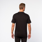 Hammer Contrast Leather Tee // Black (S)