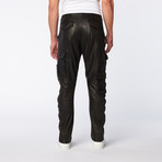 Carpenter Leather Pant // Black (34WX32L)