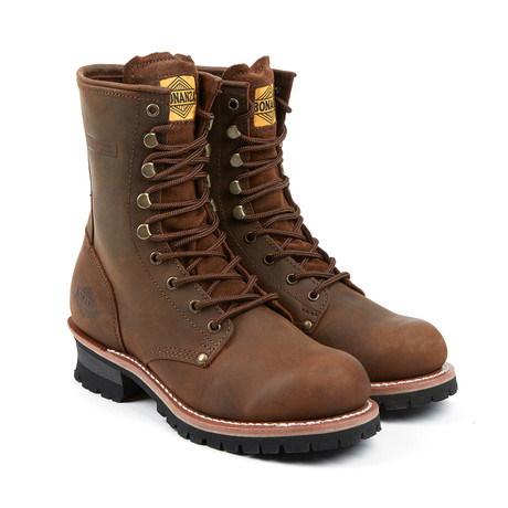 Logger High Lace-Up Boot // Brown (US: 7)