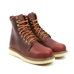 Palin Toe Lace-Up Boot // Burgundy (US: 8.5)