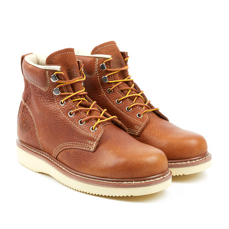 Plain Toe Lace-Up Boot // LightBrown (US: 7)