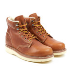 Plain Toe Lace-Up Boot // LightBrown (US: 9)