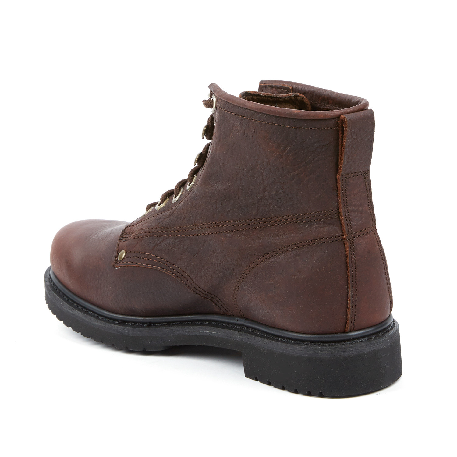 Plain Toe Lace-Up Work Boot // Brown (US: 6) - Bonanza Boots - Touch of ...