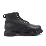 Plain Toe Lace-Up Work Boot // Black (US: 9.5)