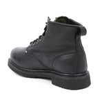 Plain Toe Lace-Up Work Boot // Black (US: 9.5)