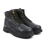 Plain Toe Lace-Up Work Boot // Black (US: 9.5)