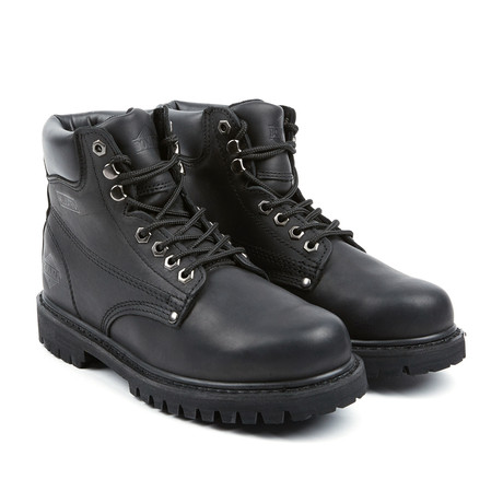 Plain Toe Work Boot // Black (US: 7)