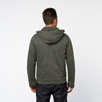 Lightweight Padded Hoodie Jacket // Grey (M)