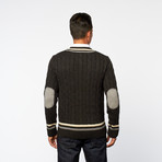 Lightweight V-Neck Sweater // Grey (L)