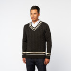 Lightweight V-Neck Sweater // Grey (M)