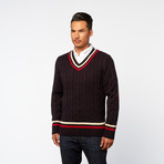 Lightweight V-Neck Sweater // Navy (3XL)