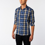 Complicated // North Carolina Button-Up Shirt // Blue (US: 16R)