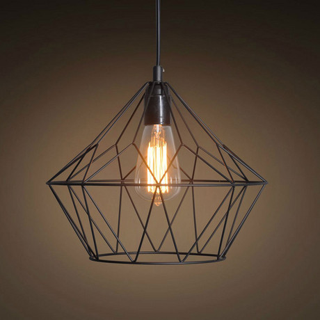 Geometric Diamond Shade Pendant Light