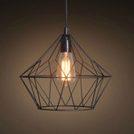 Geometric Diamond Shade Pendant Light