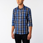 Complicated // Delaware Button-Up Shirt // Black + Blue (US: 15.5XL)