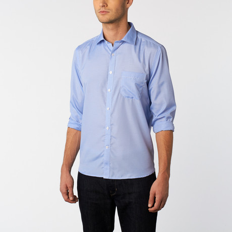 Complicated // Hampshire Button-Up Shirt // Blue (US: 14.5R)