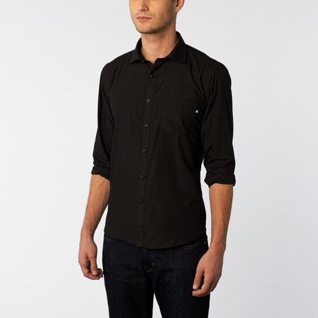 Complicated // Georgia Button-Up Shirt // Black (US: 14.5R)
