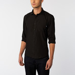 Complicated // Georgia Button-Up Shirt // Black (US: 14.5L)