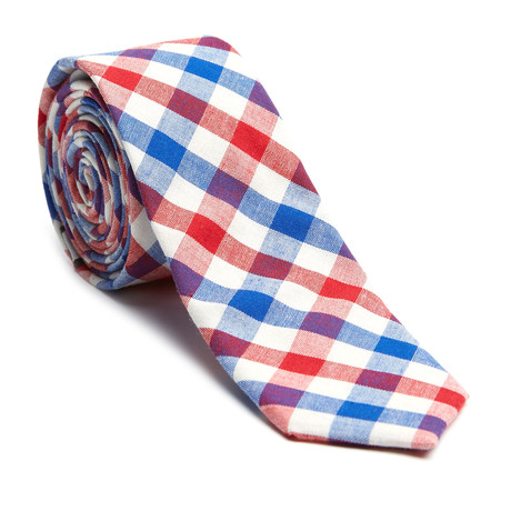 Skinny Tie // Red + White + Blue