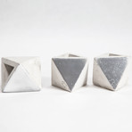 Mini Octahedron // Set of 3 (Plain)