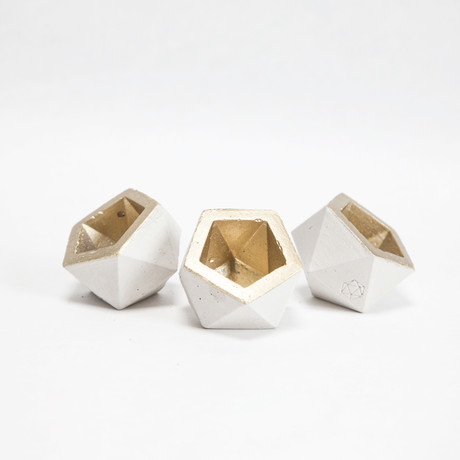 Mini Icosahedron // Set of 3 (Plain)