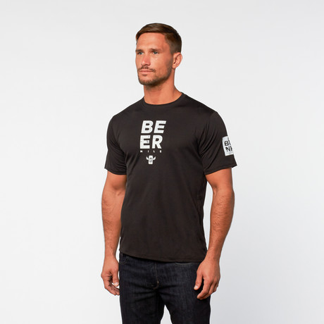 BeerMile Athletic Shirt // Black (S)
