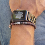 Space Plum Bead Bracelet