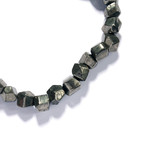 Pyrite Rocks Bead Bracelet