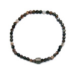 Noir Garnet Bead Bracelet