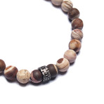 Capuccino Bead Bracelet