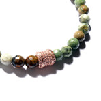 Green Moss Bead Bracelet