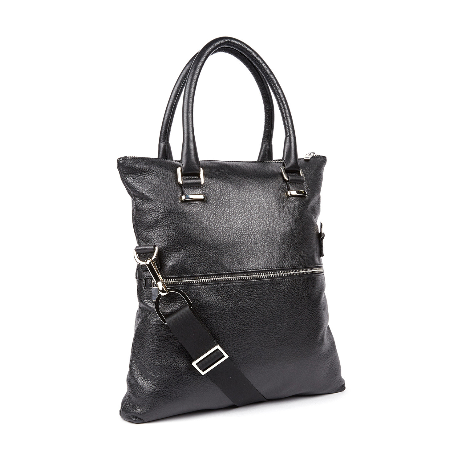 Diesel // Leather Shopping Bag + Zipper // Black - Diesel Black Gold ...