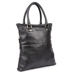 Diesel // Leather Shopping Bag + Zipper // Black