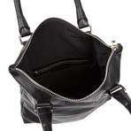 Diesel // Leather Shopping Bag + Zipper // Black