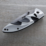 A.R.C Lock Folding Knife // Silver