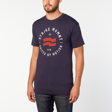 Stamp Tee // Navy + White (XS)