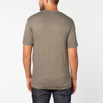 Flag Tee // Grey + Navy (XS)