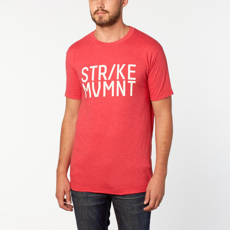 Stacked Tee // Red + White (XS)