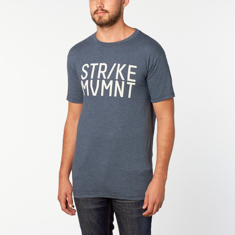 Stacked Tee // Navy + White (XS)