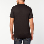 Stacked Tee // Black + White (XL)