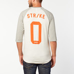 Third Base 3/4 Numeric Raglan // White + Lunar (XS)