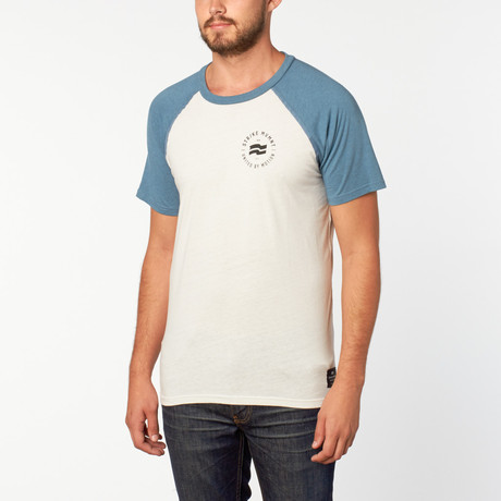 Staple Numeric Raglan // White + Cypress (XS)