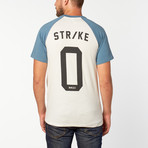 Staple Numeric Raglan // White + Cypress (S)