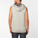 Precision Sleeveless Subscript Hoodie // Lunar Rock (XL)
