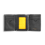 Hesketh Leather Tri-Fold Wallet // Black